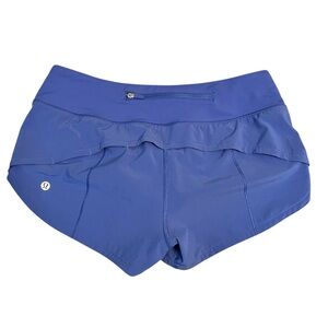 Lululemon Athletica Speed Up Athletic Shorts size 4 Blueish-Purple